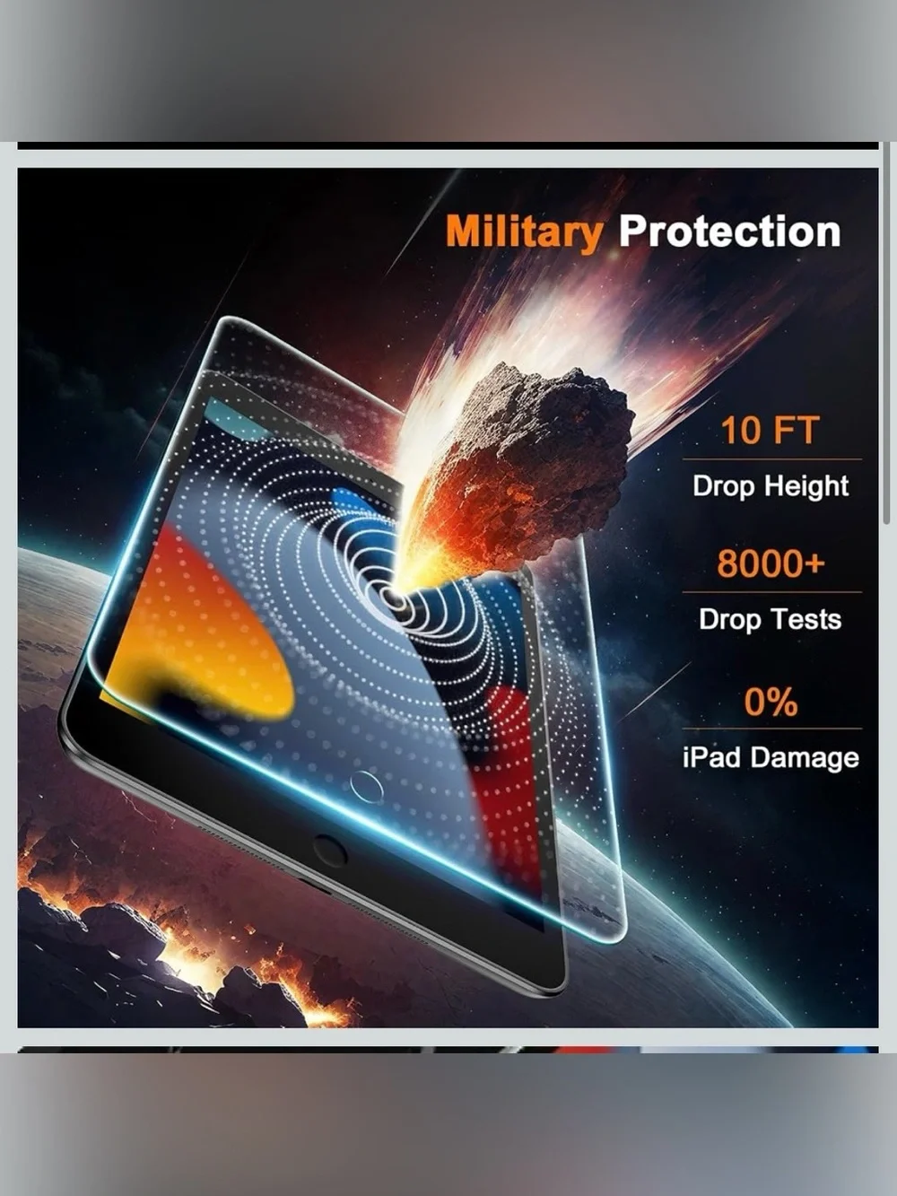 Tempered Glass Screen Protector for Tablet - Clear